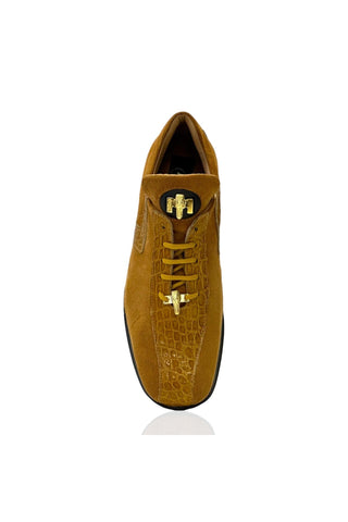 Mauri Wisdom 9145-1 Crocodile Skin & Suede Sneakers (MA5551)