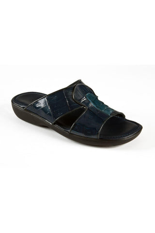 Mauri Wonder Blue / Carribean Blue Crocodile / Hornback Casual Sandals 5054 (MAO1056)