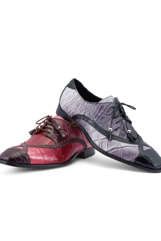 Mauri X-Factor 4992 Gray Combo Alligator Derby (MA5464)