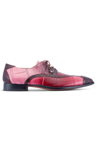 Mauri X-Factor 4992 Ruby Red Combo Alligator Derby (MA5465)
