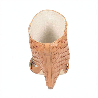 Mea Shadow Regina Women's Shoes Tan Woven Leather Sandals (MS104)