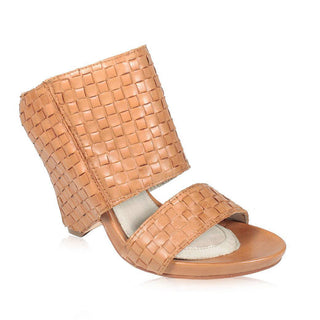 Mea Shadow Regina Women's Shoes Tan Woven Leather Sandals (MS104)