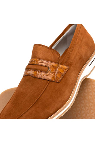 Meo 3 Suede Loafer - Cognac-Dellamoda