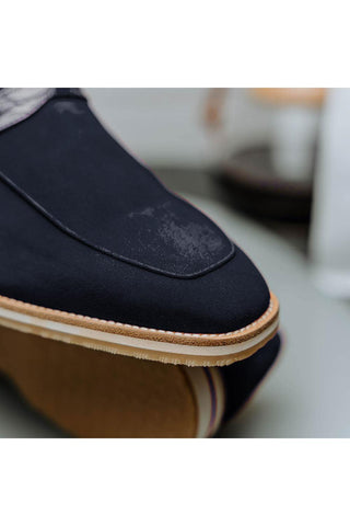 Meo 3 Suede Loafer - Navy-Dellamoda