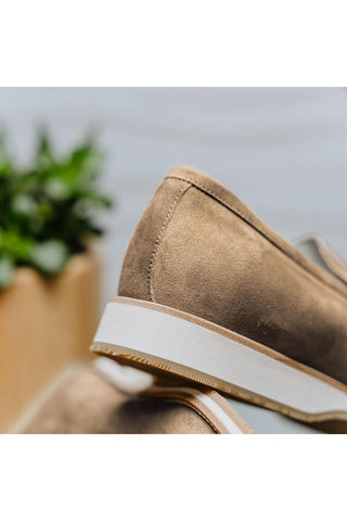 Meo 3 Suede Loafer - Taupe-Dellamoda