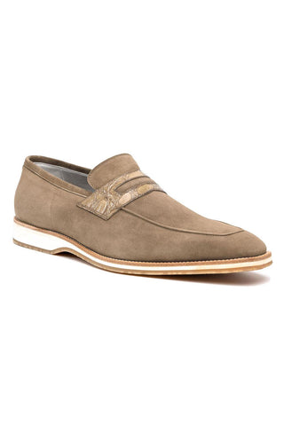 Meo 3 Suede Loafer - Taupe-Dellamoda