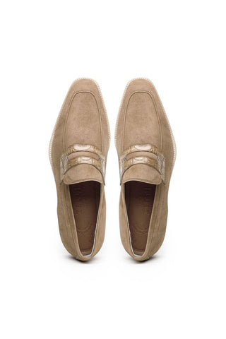 Meo 3 Suede Loafer - Taupe-Dellamoda