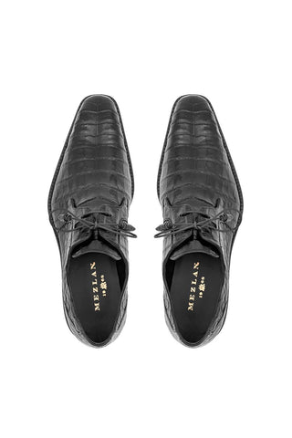 Mezlan 13584-F Anderson Exotic Crocodile Derby (MZ1001)-AmbrogioShoes