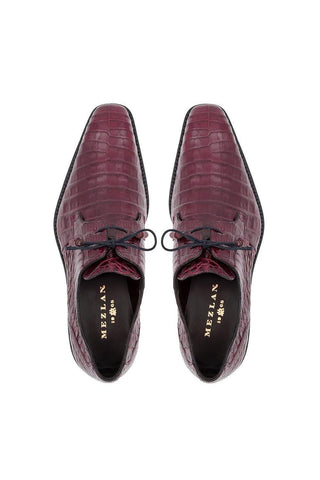 Mezlan 13584-F Anderson Exotic Crocodile Derby (MZ1001)-AmbrogioShoes