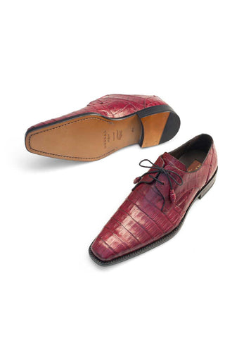 Mezlan 13584-F Anderson Exotic Crocodile Derby (MZ1001)-AmbrogioShoes
