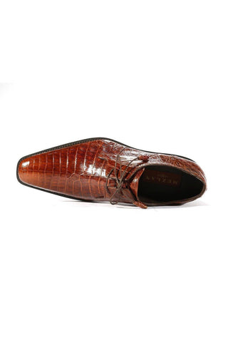 Mezlan 13584-F Anderson Exotic Crocodile Derby (MZ1001)-AmbrogioShoes