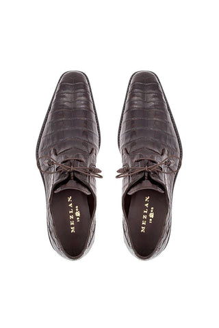 Mezlan 13584-F Anderson Exotic Crocodile Derby (MZ1001)-AmbrogioShoes