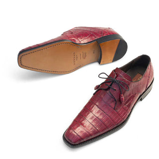 Mezlan 13584-F Anderson Men's Shoes Exotic Crocodile Derby Oxfords (MZ1001)-AmbrogioShoes