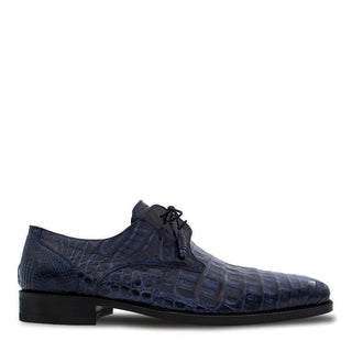 Mezlan Anderson Shoes Blue Crocodile Luxury Men's Oxfords (MZ1001)-AmbrogioShoes