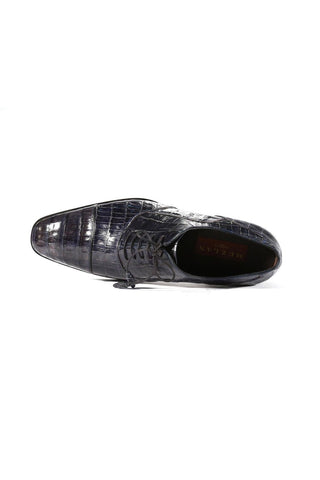 Mezlan 13993-F Dublin Crocodile Cap-Toe Oxford