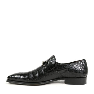 Mezlan 14250-F Galvani Men's Shoes Exotic Crocodile Horsebit Loafers (MZ3257)-AmbrogioShoes
