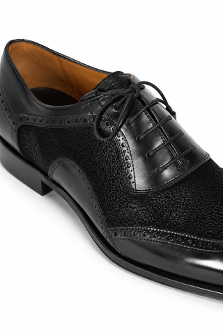 Mezlan 20528 Suede / Leather Wingtip Oxfords (MZ3556)