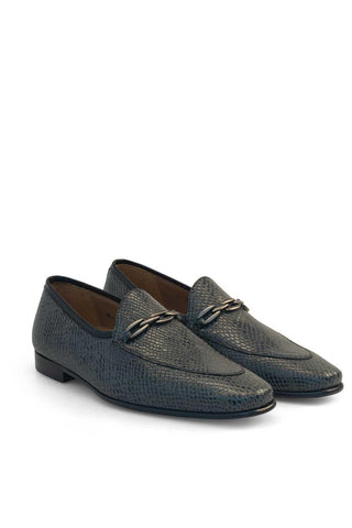 Mezlan 21445 Snake-Embossed Leather Slip-On Loafer (MZ3899)