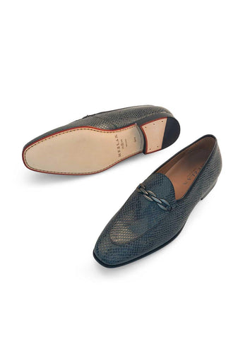 Mezlan 21445 Snake-Embossed Leather Slip-On Loafer (MZ3899)