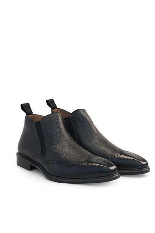 Mezlan 21455 Full Grain Leather Wingtip Demi Boot (MZ3798)