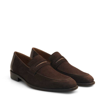 Mezlan 21470 Men's Shoes Suede Leather Penny Loafer (MZ3800)-AmbrogioShoes