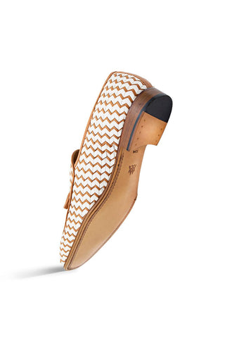 Mezlan 21537 Sants Woven Leather Slip-on Tassels Loafer (MZ3834)-AmbrogioShoes