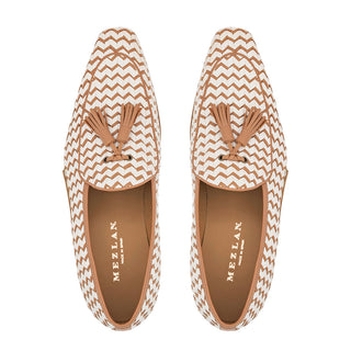 Mezlan 21537 Sants Woven Leather Slip-on Tassels Loafer (MZ3834)-AmbrogioShoes