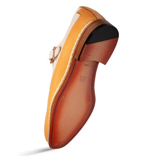 Mezlan 21590 Cadena Calf-Skin Leather Single Monk-Strap (MZ3793)-AmbrogioShoes