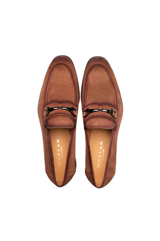 Mezlan 21735 Bracco Men’s Shoes Suede Horsebit Slip-On Loafer (MZ3911)-AmbrogioShoes