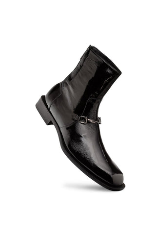 Mezlan 21739 Buscemi Hi-Shine Leather Horse-Bit Boot