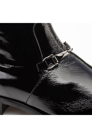 Mezlan 21739 Buscemi Hi-Shine Leather Horse-Bit Boot