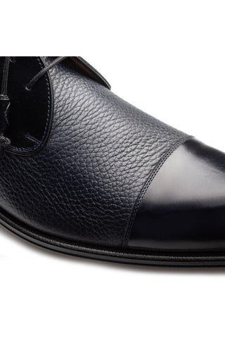 Mezlan 21744 Capello Men’s Shoes Hi-Shine / Textured Calf-Skin Leather Derby (MZ3917)-AmbrogioShoes