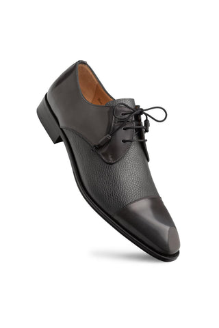 Mezlan 21744 Capello Men’s Shoes Hi-Shine / Textured Calf-Skin Leather Derby (MZ3917)-AmbrogioShoes