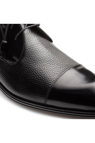 Mezlan 21744 Capello Men’s Shoes Hi-Shine / Textured Calf-Skin Leather Derby (MZ3917)-AmbrogioShoes