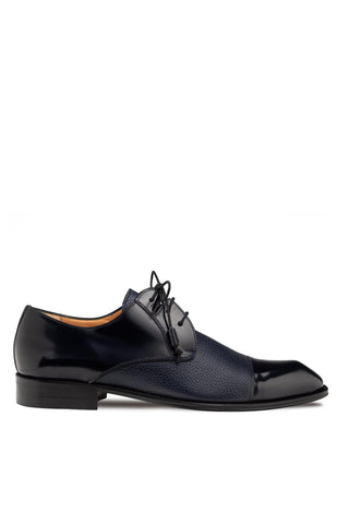 Mezlan 21744 Capello Men’s Shoes Hi-Shine / Textured Leather Derby (MZ3917)
