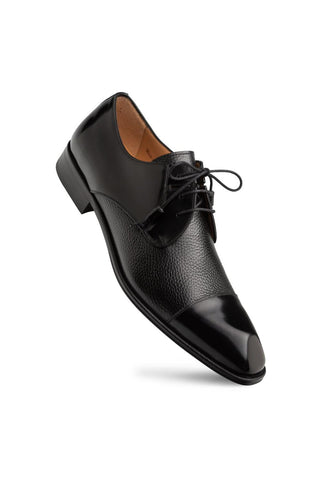 Mezlan 21744 Capello Men’s Shoes Hi-Shine / Textured Leather Derby (MZ3917)