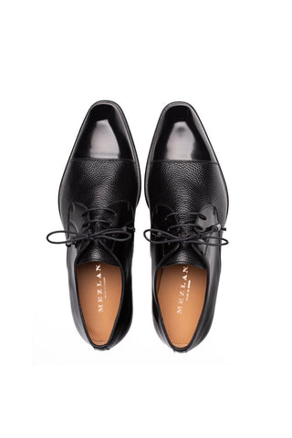 Mezlan 21744 Capello Men’s Shoes Hi-Shine / Textured Leather Derby (MZ3917)