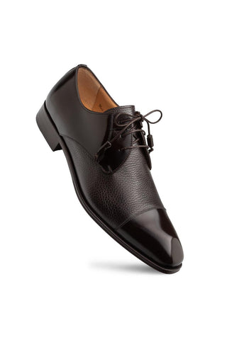 Mezlan 21744 Capello Men’s Shoes Hi-Shine / Textured Leather Derby (MZ3917)