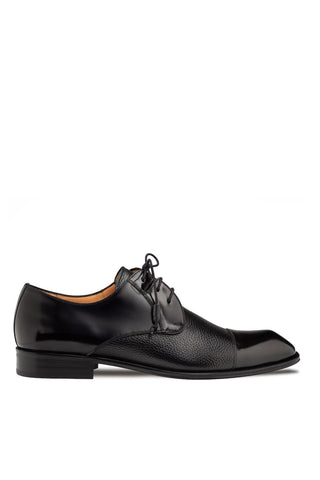 Mezlan 21744 Capello Men’s Shoes Hi-Shine / Textured Leather Derby (MZ3917)