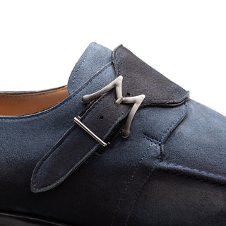 Mezlan 21745 Diesel Suede Single Monk-Strap-AmbrogioShoes