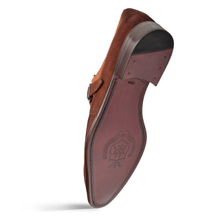 Mezlan 21745 Diesel Suede Single Monk-Strap-AmbrogioShoes