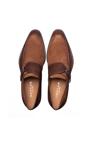 Mezlan 21745 Diesel Suede Single Monk-Strap