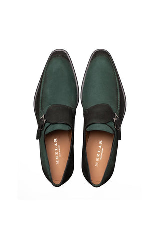 Mezlan 21745 Diesel Suede Single Monk-Strap