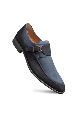 Mezlan 21745 Diesel Suede Single Monk-Strap