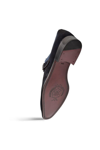 Mezlan 21745 Diesel Suede Single Monk-Strap