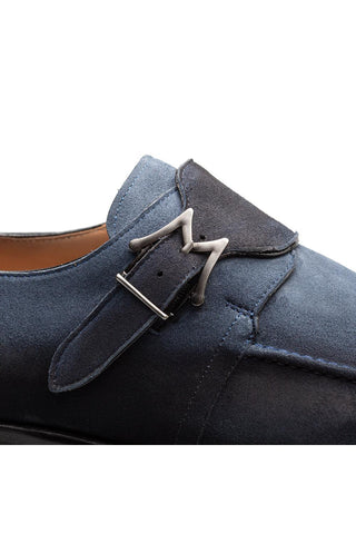 Mezlan 21745 Diesel Suede Single Monk-Strap