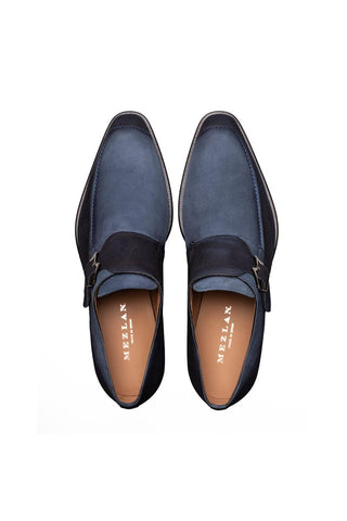 Mezlan 21745 Diesel Suede Single Monk-Strap
