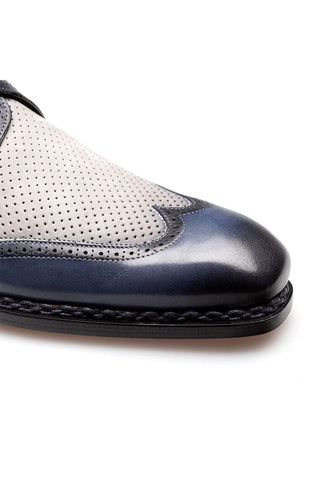 Mezlan 21876 Leather & Nubuck Single Monk-Strap