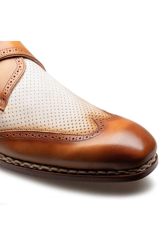 Mezlan 21876 Leather & Nubuck Single Monk-Strap