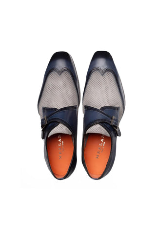 Mezlan 21876 Leather & Nubuck Single Monk-Strap